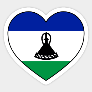 Heart - Lesotho Sticker